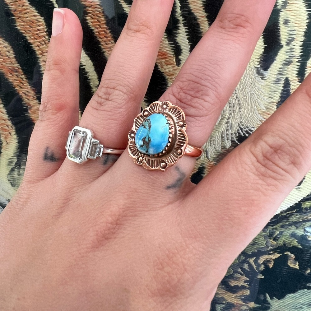 Golden Hills Turquoise Ring sz 8